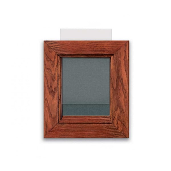 Outdoor Enclosed Combo Board, 48"x36", Bronze Frame/Blue & Buff
